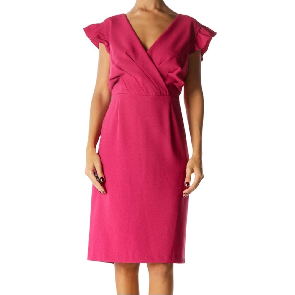 Nicole Miller Magenta/Hot Pink Dress, Size 12